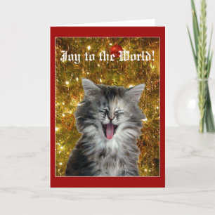 Christmas kitty fait une carte de voeux de bruit j