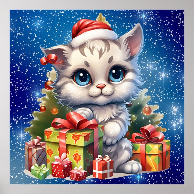 Christmas Kitty Poster (Vorne)