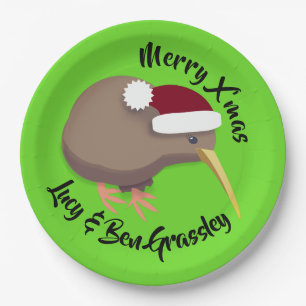 Christmas Kiwi Pappteller