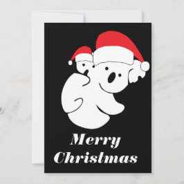 Christmas Koala Bears Feiertagskarte