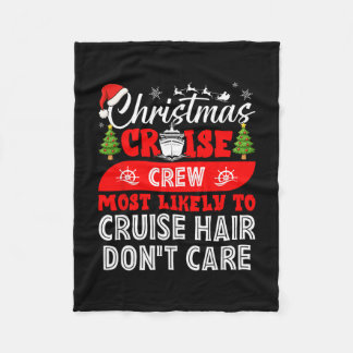 Christmas-Kreuzfahrt-Besatzung, die am wahrscheinl Fleecedecke