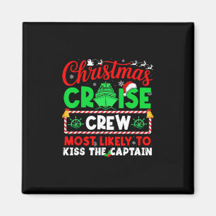 Christmas Kreuzfahrt-Crew, die den Kapitän am wahr Magnet