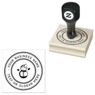 CHRISTMAS - Kundenspezifische Firmenlogos Gummistempel