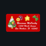 Christmas Label - SRF Adressaufkleber<br><div class="desc">Passen Sie es an,  um Ihre Bedürfnisse Anzug! Ich benutzte das mittelgroße Etikett für ein Rückholetikett. Ich werde dieses Wochenende mehr anbieten und mit den Größen und Stilen spielen. Viel Spaß und vielen Dank,  Sharon Rhea Ford ...  Bitte Lesezeichen Me: www.zazzle.com/sharonrhea* ...  Ich habe passende Visitenkarten !</div>