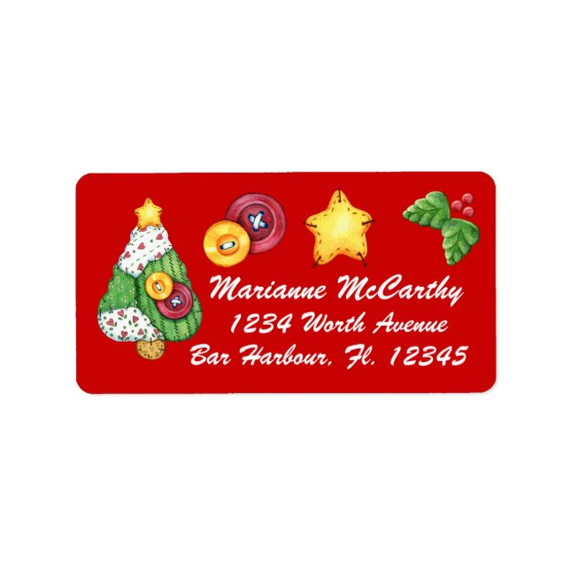 Christmas Label - SRF Adressaufkleber (Vorne)
