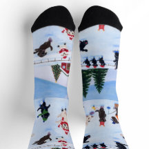 Christmas Labrador Ice Skaten