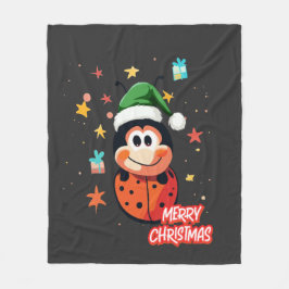 Christmas Ladybug Cheer Fleecedecke