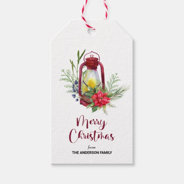 Christmas Lantern Geschenkanhänger (Vorderseite)