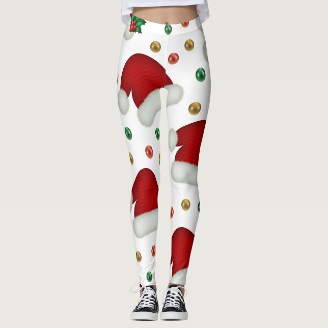 Christmas Leggings – Festive Holiday Pattern  (Vorderseite)