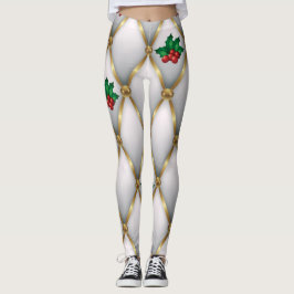 Christmas Leggings – Festive Holiday Pattern 