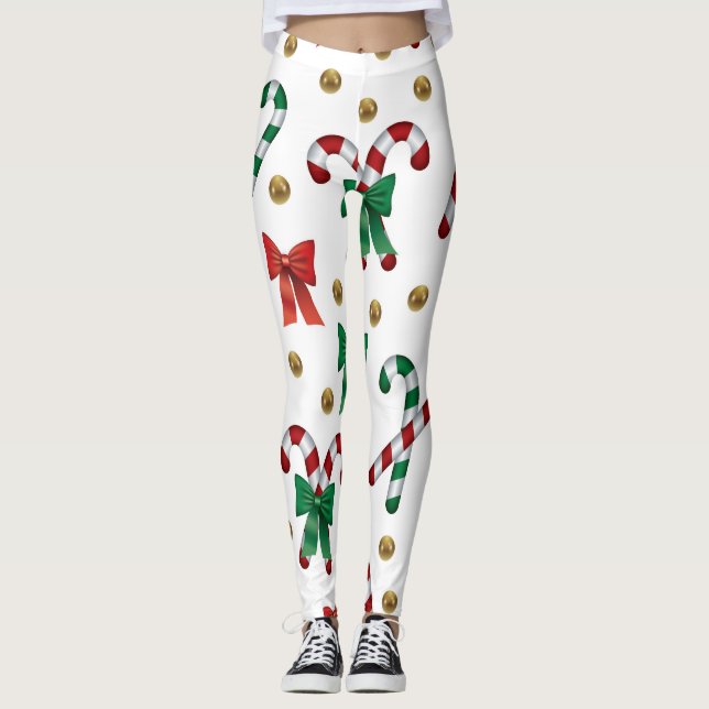 Christmas Leggings – Festive Holiday Pattern  (Vorderseite)