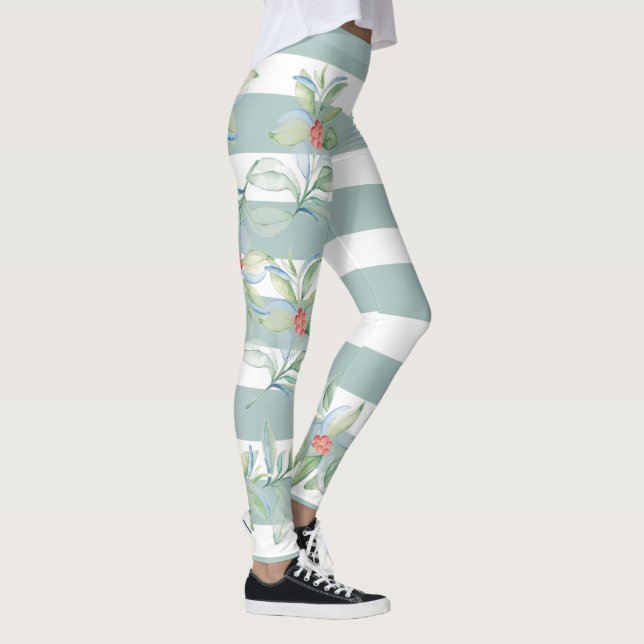 Christmas Leggings Green Holly (Rechts)
