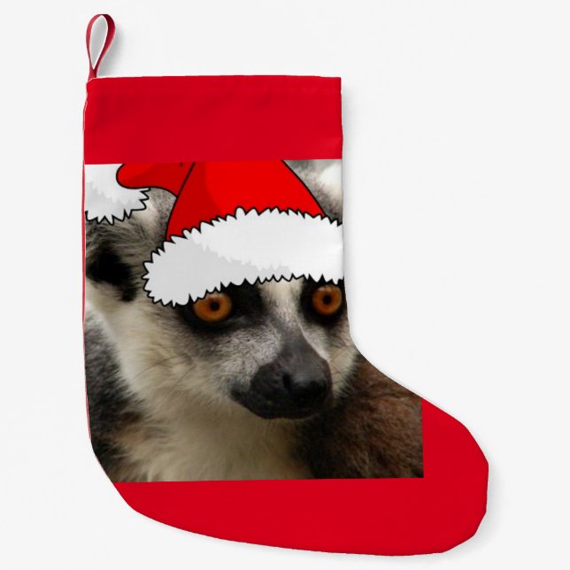 Christmas Lemur Kleiner Weihnachtsstrumpf (Vorderseite)