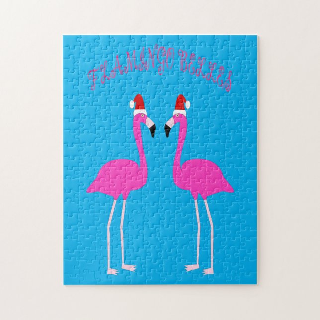 Christmas Lesbian Flamingos Flamingo Belles (Vertikal)