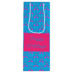 Christmas Lesbian Flamingos Flamingo Belles Custom Geschenktüte Für Weinflaschen