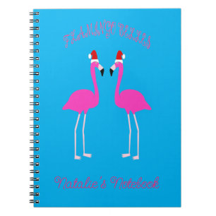Christmas Lesbian Flamingos Flamingo Belles Custom Notizblock