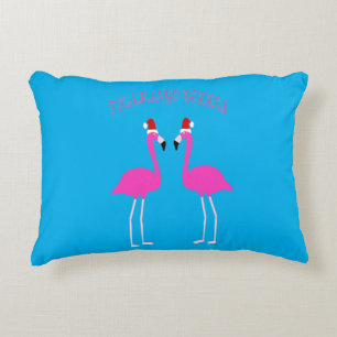 Christmas Lesbian Flamingos Flamingo Belles Dekokissen