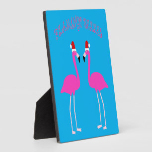 Christmas Lesbian Flamingos Flamingo Belles Fotoplatte