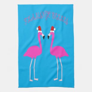 Christmas Lesbian Flamingos Flamingo Belles Geschirrtuch