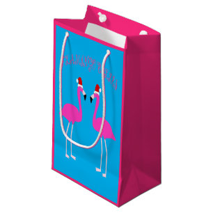 Christmas Lesbian Flamingos Flamingo Belles Kleine Geschenktüte