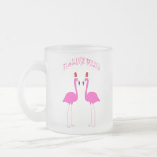 Christmas Lesbian Flamingos Flamingo Belles Mattglastasse