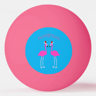 Christmas Lesbian Flamingos Flamingo Belles Tischtennisball