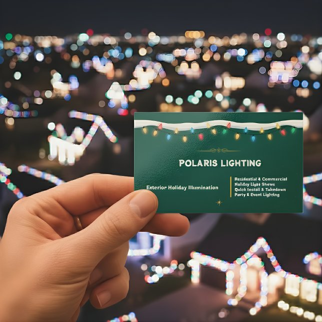 🧑🏼‍🎄 Christmas Light Installation QR Visitenkarte (Christmas Light Installation QR Business Card)