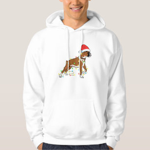 Christmas Lights Boxer Dog Lover Funny Geschenk Hoodie