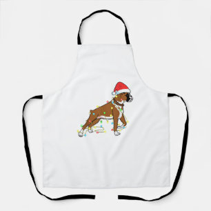 Christmas Lights Boxer Dog Lover Funny Geschenk Schürze