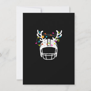 Christmas Lights Football Helmet Funny Xmas Einladung
