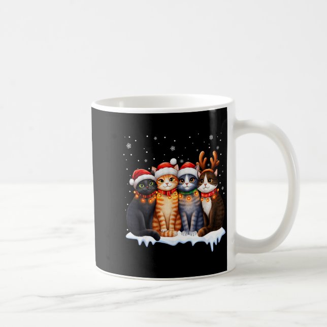 Christmas Lights For Cat Lovers Xmas  Kaffeetasse (Rechts)