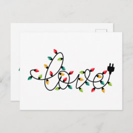 Christmas Lights Love Postkarte