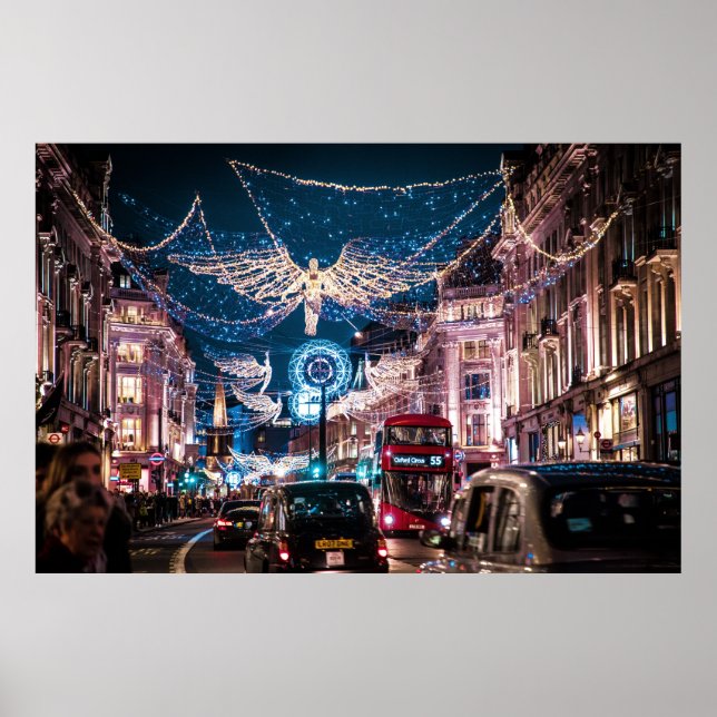 CHRISTMAS LIGHTS - REGENT STREET, LONDON, UK POSTER (Vorne)
