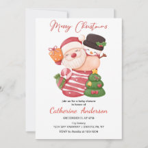 Christmas Little Santa Claus Baby Dusche