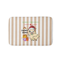 Christmas Llama Bath Mat Badematte