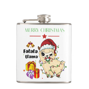 Christmas Llama Flask Flachmann