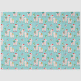 Christmas Llamas Seidenpapier