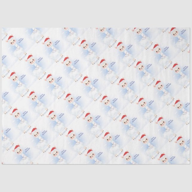 Christmas Llamas Tissue Paper Seidenpapier (Vorderseite)