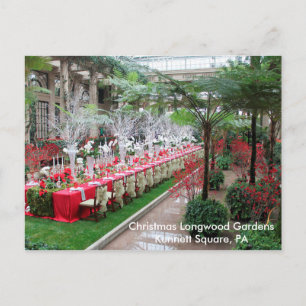 Christmas Longwood Gardens Kennett Square, PA Feiertagspostkarte