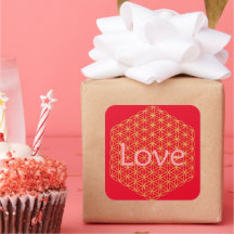 Christmas love flower of life Geschenkpapier