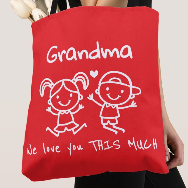 Christmas Love You Grandma Fun Graphic Gift Tasche (Von Creator hochgeladen)