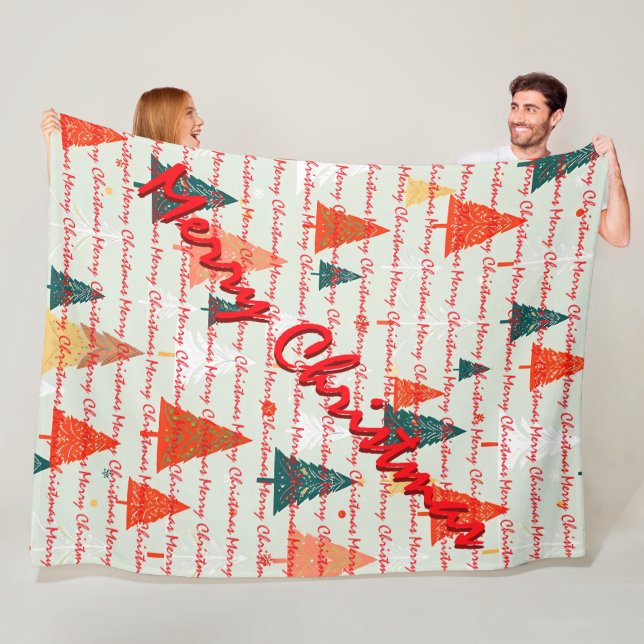 Christmas Luxury Christmas Trees Festive Fleecedecke (Beispiel)