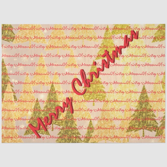 Christmas Luxury Christmas Trees Festive Seidenpapier (Vorderseite)