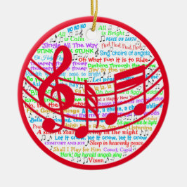 Christmas Lyric Keramik Ornament