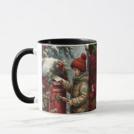 Christmas mailbox travel mug cozy winter drinkware