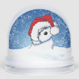 Christmas Maltese  Schneekugeln