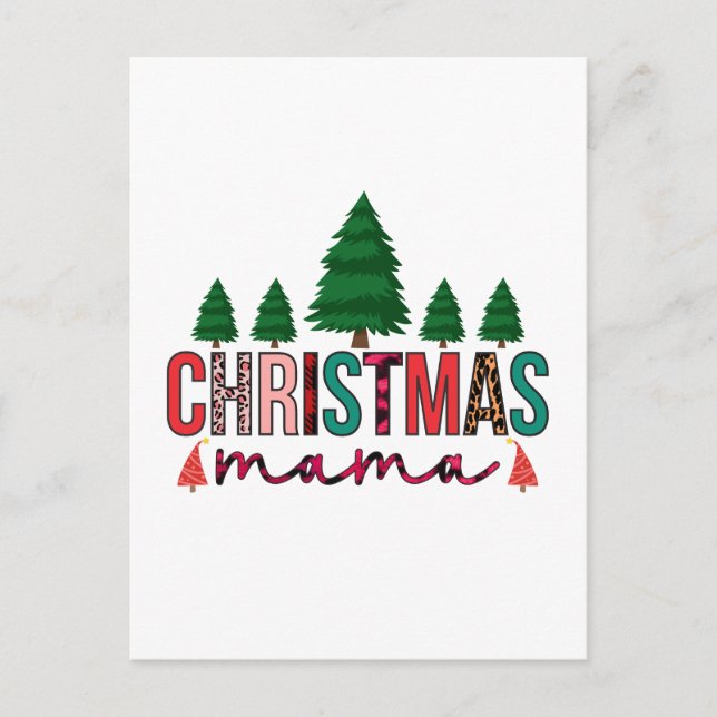 Christmas Mama Postkarte (Vorderseite)