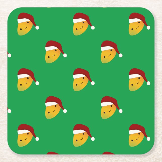 Christmas Mango Rechteckiger Pappuntersetzer (Vorderseite)