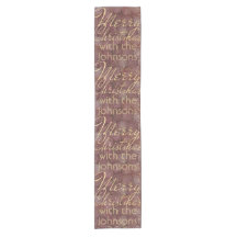 Christmas Maroon Gold Stars 14 x 72