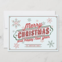 Christmas Marquee Flat Card